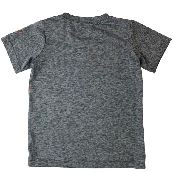 Nike Boys Dri Fit Gray Short Sleeve Shirt Size 5 Small - Picture 2 of 6
